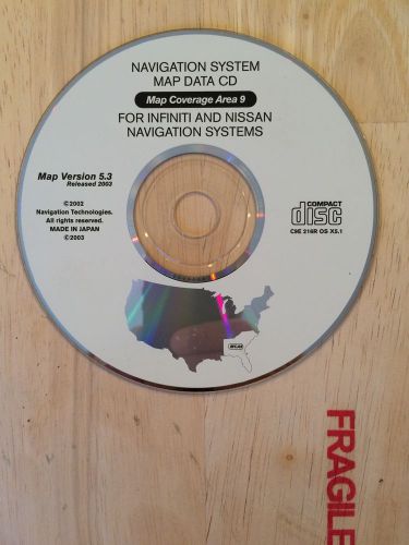 2003 infiniti nissan navigation cd map version 5.3 c9e 216r os x5.1
