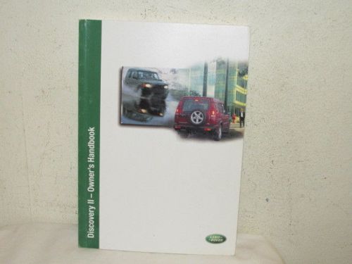 2001 land rover discovery 2 owner&#039;s handbook vfc 234 pages new
