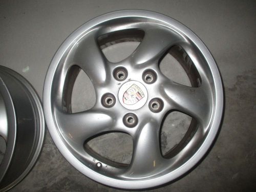 Porsche factory oem boxster twist front alloy aluminum rim wheel 17x7 97-04 99
