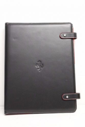 Authentic new ferrari dealer presentation leather binder welcome to ferrari