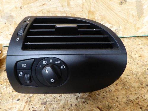 04-10 bmw e63 645ci 650i lh left driver side air vent headlight switch knob oem