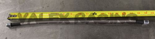18" long -4 an straight to straight stainless steel line teflon coated