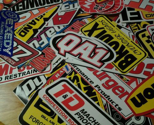 Lot of 10+ nascar racing car decals stickers hot rod rat chevy mopar ford nhra