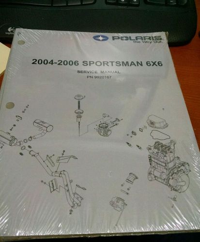 2004-2006 polaris sportsman 500 6x6 atv service shop repair manual p/n 9920167 a