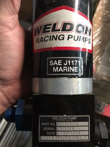Weldon racing db2025-a electric fuel pump marine grade