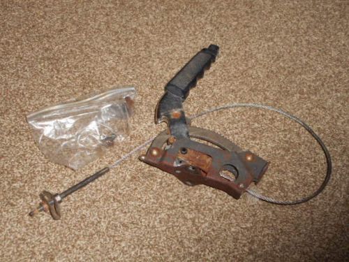 1970-1976 corvette emergency brake lever control assembly w cable