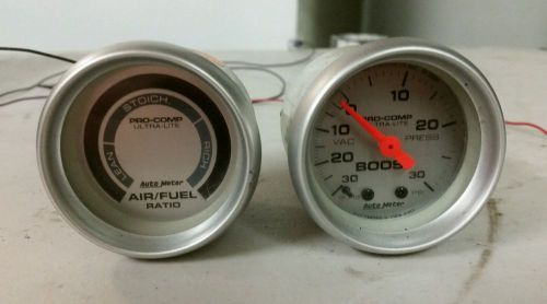 Auto meter pro-comp ultralite air/fuel ratio and boost gauge