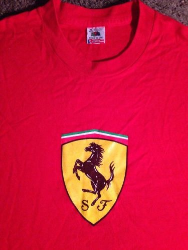 Vtg 80s 90s Ferrari Race Sports Car Shirt Italian Luxury Auto Formula One Team, US $29.99, image 1