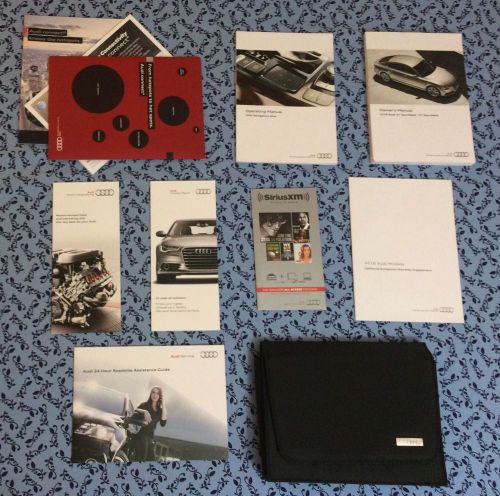 2016 audi a7, s7 sportback owners manual w/ mmi/ navigation guide book oem set