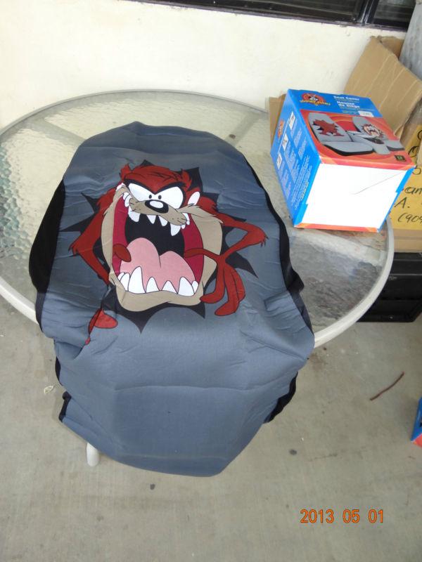 Taz bursting through seat cover #28687-14 official licensed looney tunes 1 pc
