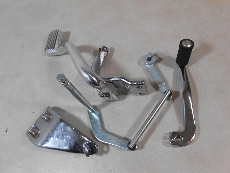 Sell HARLEY DAVIDSON DYNA MID CONTROLS BRAKE PEDAL BRACKETS 06LATER 4