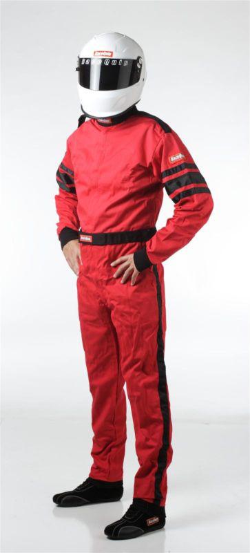 Racequip 110018 men's 3x-large 110 series pyrovatex sfi-1 suits  red  single