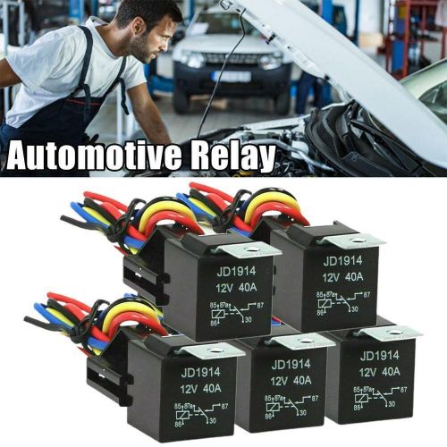 5X Car 12V-DC 40A 5-Pin Relay Switch Harness Socket Waterproof Automotive US NEW, US $10.46, image 9