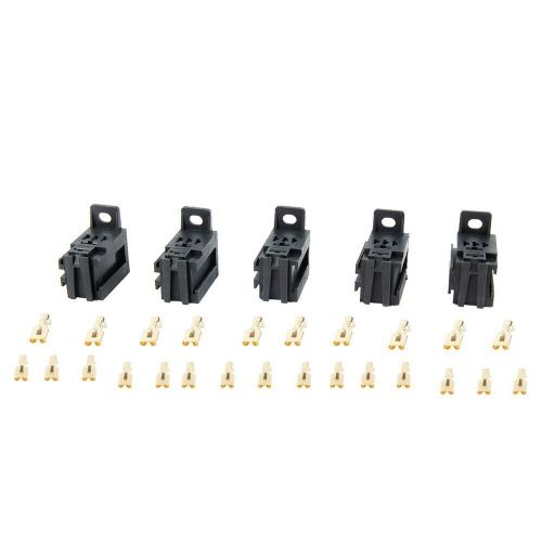 5pcs 12V/24V 60AMP 5-Pin Car Automotive Relay Socket with 25pcs Copper Terminals, US $12.61, image 9