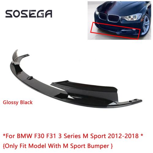 Front Bumper Lip Splitter For BMW F30 F31 3 Series M Sport 2012-2018 Gloss Black, US $49.99, image 8