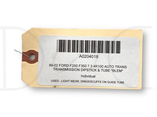 99-02 Ford F250 F350 7.3 4R100 Auto Trans Transmission Dipstick & Tube *Blem*, US $170.00, image 3