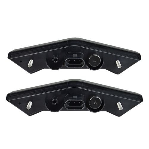 Pair utv led taillights rear brake lamps for can-am commander 2021-2022 black