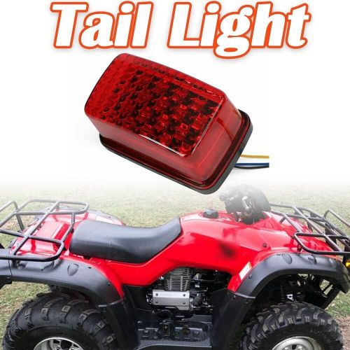 Led tail brake lights running light rear fits for yamaha kodiak 2003-2006