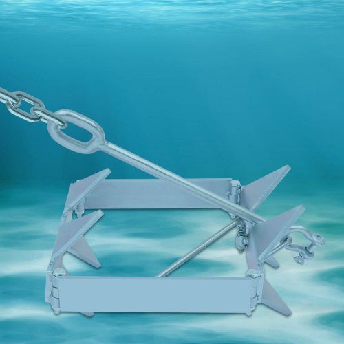 Boat Anchor Kit Sliding Cube Anchor 13lb Galvanized Steel For Boat Ship Foldable, US $78.67, image 15