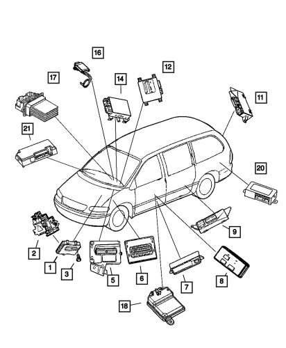 Genuine mopar immobilizer module 4727295ah