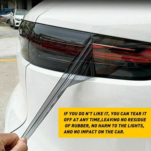 12"X72" Gloss Dark Black Headlight Smoke Taillight Fog Light Tint Film Vinyl US, US $10.99, image 3