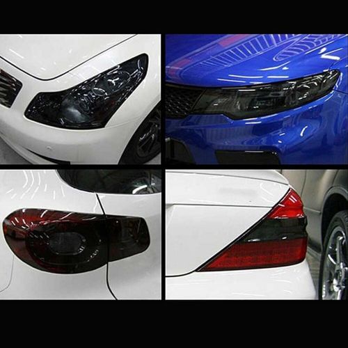 12"X72" Gloss Dark Black Headlight Smoke Taillight Fog Light Tint Film Vinyl US, US $10.99, image 5