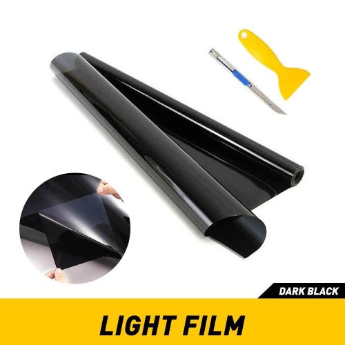 12"X72" Gloss Dark Black Headlight Smoke Taillight Fog Light Tint Film Vinyl US, US $10.99, image 7