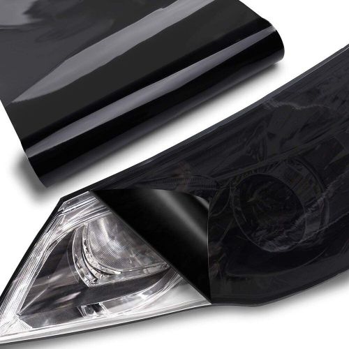 12"X72" Gloss Dark Black Headlight Smoke Taillight Fog Light Tint Film Vinyl US, US $10.99, image 8