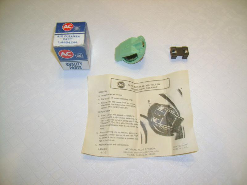 1972-80 chevy, olds, buick, and pontiac nos gm air cleaner thermo sensor new ac