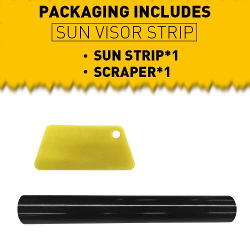 Sun Strip Visor Premium Vinyl Decal 60"x12" Windshield Banner Cast PVC Film, US $10.99, image 2