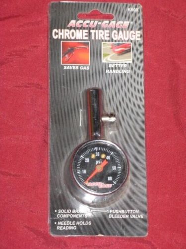 G.H. Meiser Tire Guage 60 psi max metal case with bleeder valve car gage NEW, US $19.99, image 4