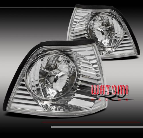 92-98 BMW E36 3 SERIES 4DR SEDAN CORNER SIGNAL PARKING LIGHTS LAMP CLEAR CRYSTAL, US $24.95, image 2