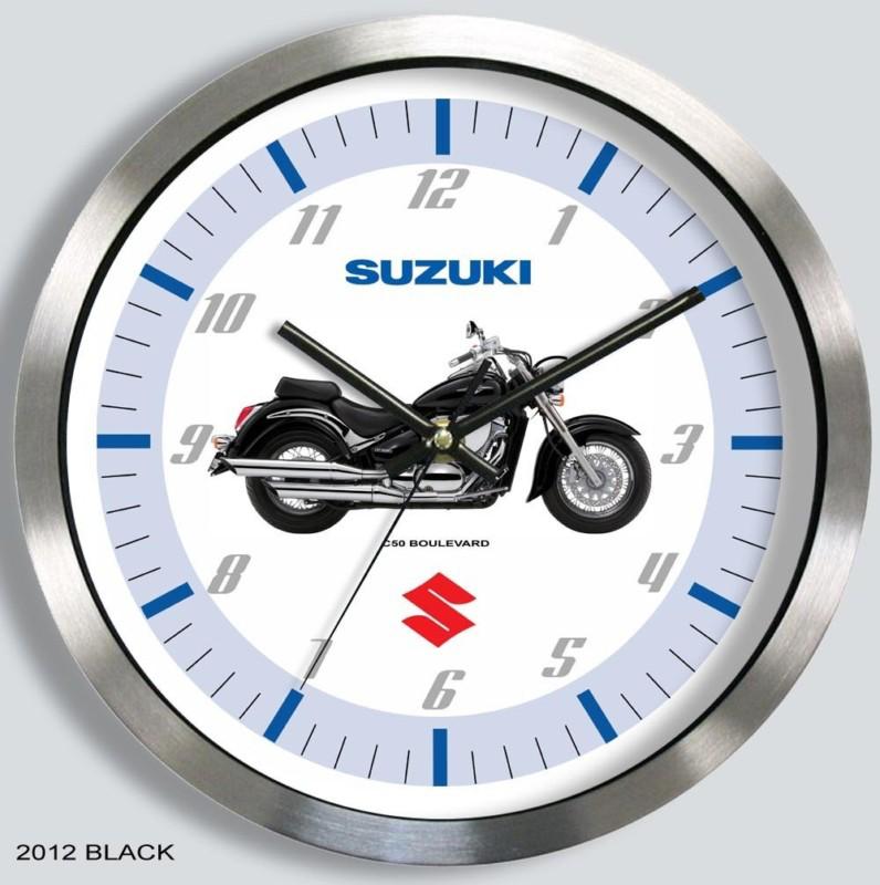Suzuki boulevard c50 motorcycle metal wall clock boss 2012 2013 2014 choice of 2