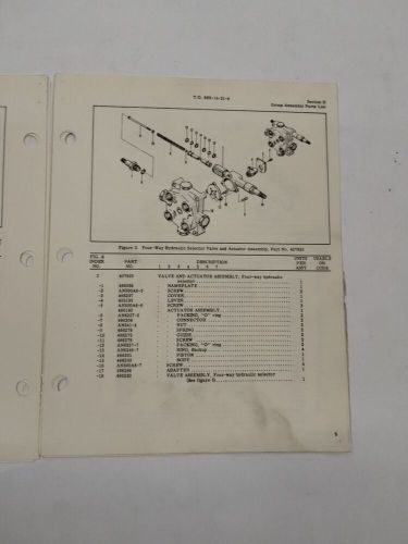 Bendix Cam-Operated Hydraulic Selector Valves (3000 PSI) Illustrated Parts-Orig., US $24.95, image 13