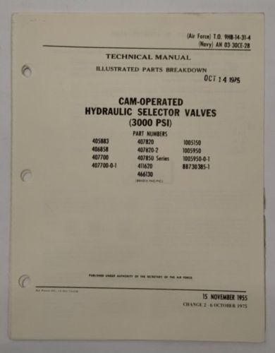 Bendix Cam-Operated Hydraulic Selector Valves (3000 PSI) Illustrated Parts-Orig., US $24.95, image 14