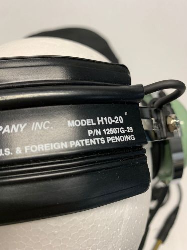 David clark aviation headset model h10-20 with microphone/wired/case free shippi