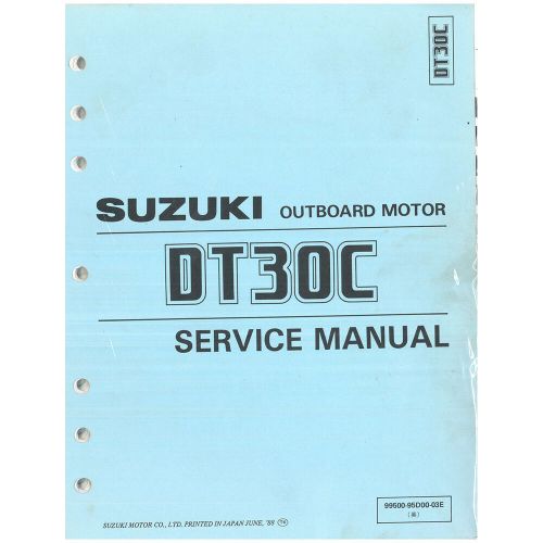 Suzuki outboard marine 1989 dt40mc/40cr/40cr/40tc supplementary service manual