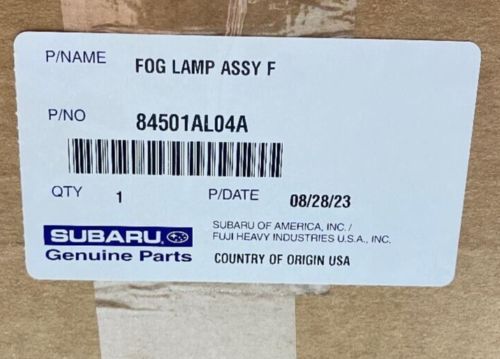2015-2017 SUBARU OUTBACK WAGON RIGHT FOG LIGHT P/N 84501AL04A USED OEM PART, US $50.30, image 8