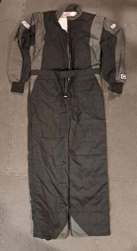G-Force Racing Suit Adult XL Black/Gray Fire Rated sfi 3-2A/5 Excellent X-Large, US $100.00, image 3