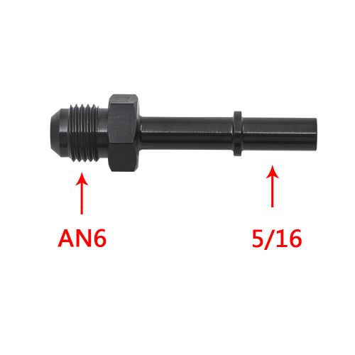 Auto parts an6 fuel adapter fitting for ls ls1 ls3 5/16" hose fittings.