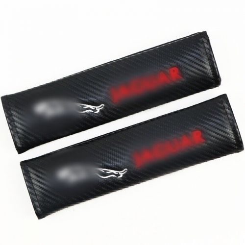 For Jaguar 2pcs Car Seat Belt Cover Shoulder Pad Cushion Protector Carbon Fiber, US $8.88, image 4
