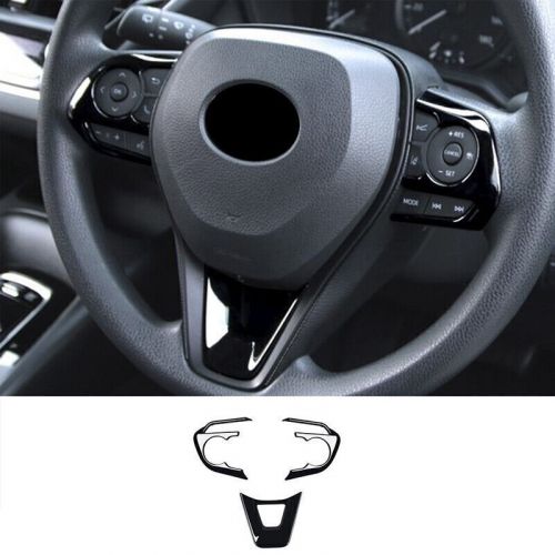 3x For Toyota Camry 2018 2019 2020-22 2023 ABS Glossy Black Cover Steering Wheel, US $29.72, image 3