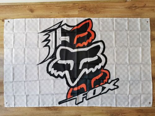 Fox Racing Banner Flag MX MotoGP Biker Motorcycle Motocross 90 X 150cm 3 X 5, US $, image 6