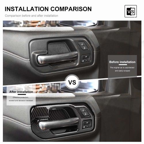 3Color Door Handle Bowl Cover Trim Panel For Chevy Silverado 2019-2024 2/4 Door, US $22.59, image 3