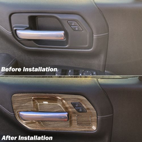 3Color Door Handle Bowl Cover Trim Panel For Chevy Silverado 2019-2024 2/4 Door, US $22.59, image 8