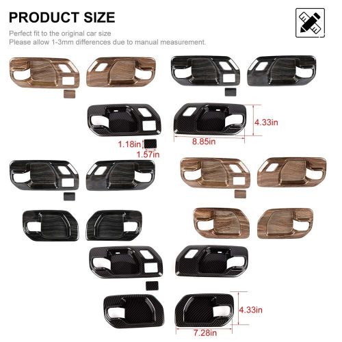 3Color Door Handle Bowl Cover Trim Panel For Chevy Silverado 2019-2024 2/4 Door, US $22.59, image 10