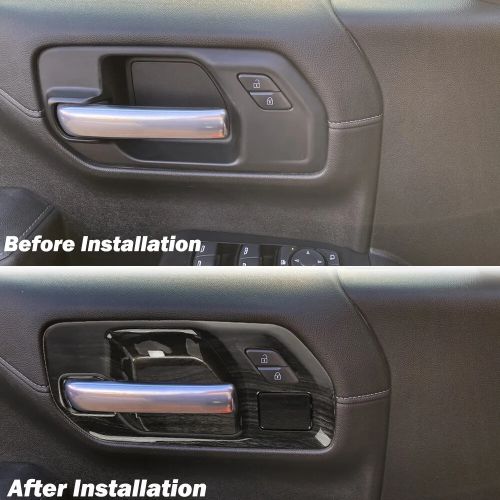 3Color Door Handle Bowl Cover Trim Panel For Chevy Silverado 2019-2024 2/4 Door, US $22.59, image 23