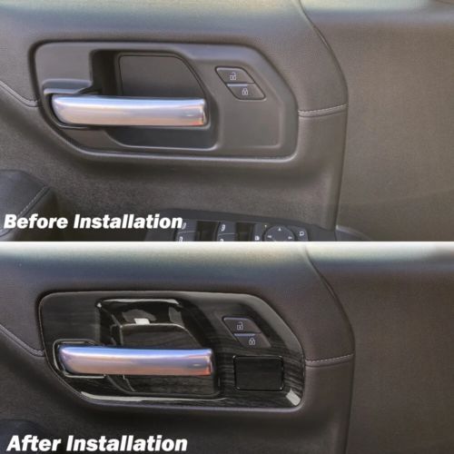 3Color Door Handle Bowl Cover Trim Panel For Chevy Silverado 2019-2024 2/4 Door, US $22.59, image 25