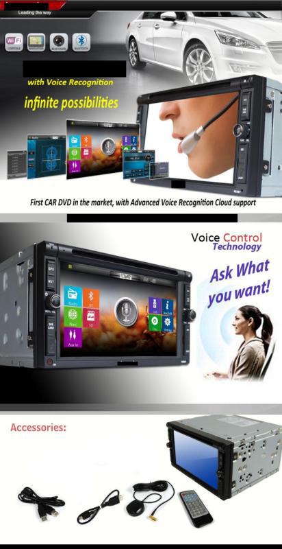 6,2" 2din windows gps wifi 3g internet bluetooth touch screen usb  sd dvd player