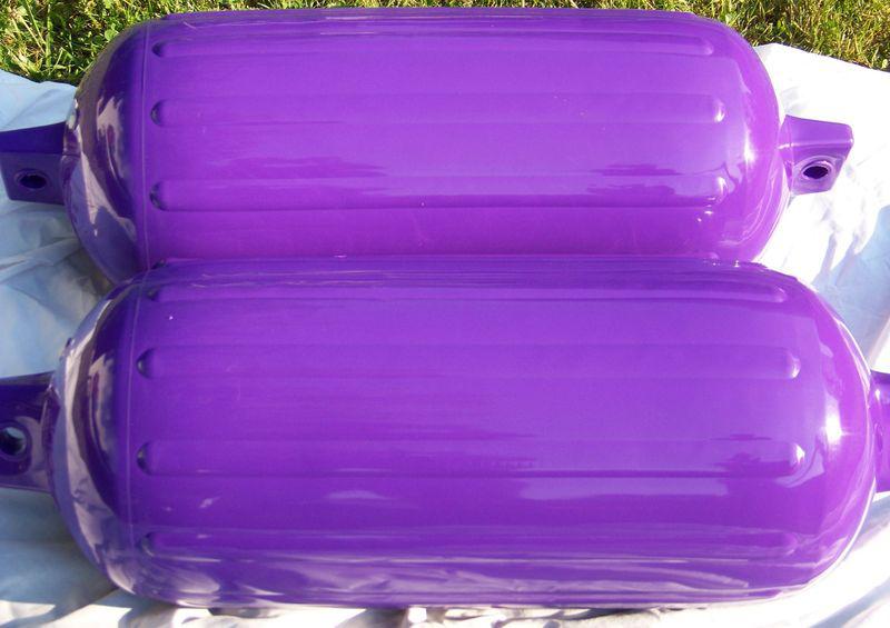 Sell 2 Boat Fenders Bumper 19" x 5.5'' Polyform Purple Premium American